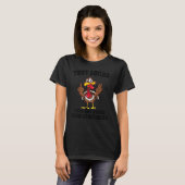 Thanksgiving van het Turkse trottenplein met kostu T-shirt (Voorkant volledig)