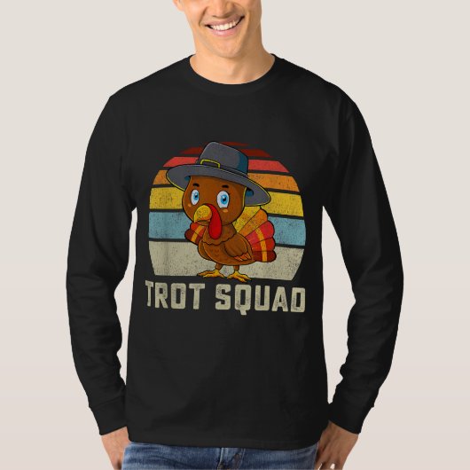 Thanksgiving van het Turkse trottenplein voert kos T-shirt (Voorkant)