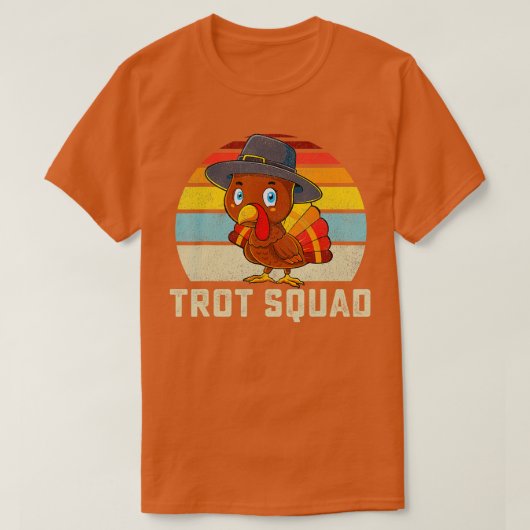 Thanksgiving van het Turkse trottenplein voert kos T-shirt (Design voorkant)