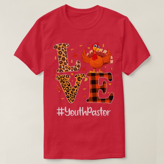 Thanksgiving van jeugddeportliefhebber Leopard Tur T-shirt (Design voorkant)