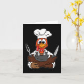 Thanksgiving van kalkoenen kaart (Gele Bloem)