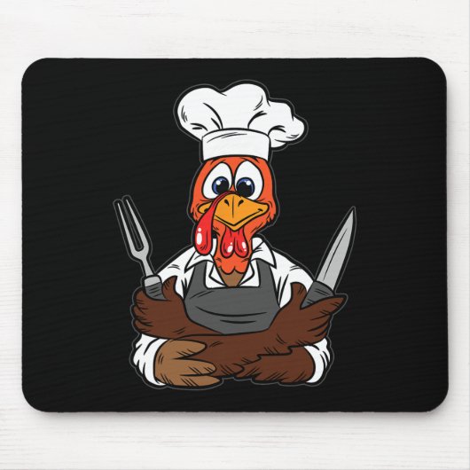 Thanksgiving van kalkoenen muismat (Voorkant)