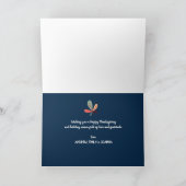 Thanksgiving van kleurrijke bladeren kaart (Binnen)