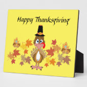 Thanksgiving van komische landen en vrienden fotoplaat (Zijkant)