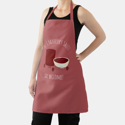 Thanksgiving van kruidbessen en saus schort (Insitu)