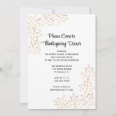 Thanksgiving van lebrand van een maaple kaart (Voorkant)