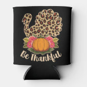 Thanksgiving van leopard Skin Pumpkin Pie Blikjeskoeler (Voorkant)