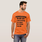 Thanksgiving van mannen om de Vakantie van de Lijs T-shirt (Voorkant volledig)