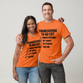 Thanksgiving van mannen om de Vakantie van de Lijs T-shirt (Unisex)