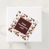 Thanksgiving van najaarsolievloeistof door roestvr bedankjes labels (In situ)