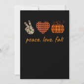 Thanksgiving van Peace Love Herfst Leopard Pumpkin Save The Date (Voorkant)