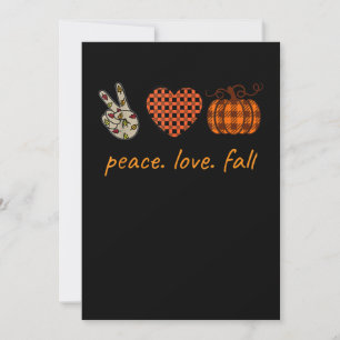 Thanksgiving van Peace Love Herfst Leopard Pumpkin Save The Date