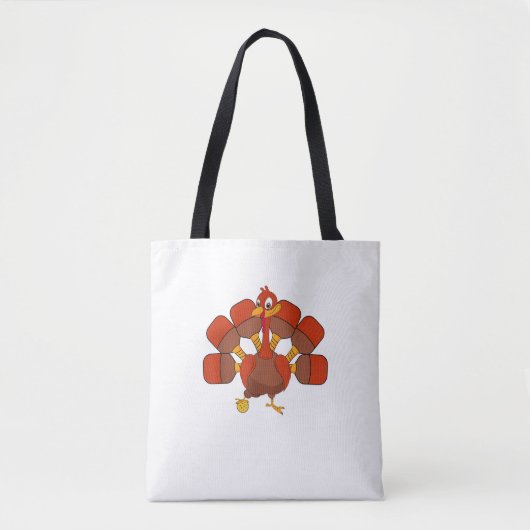 Thanksgiving van Pickle Ball Player Paddleball Tur Tote Bag (Voorkant)