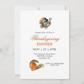 Thanksgiving van pompoen kaart (Voorkant)