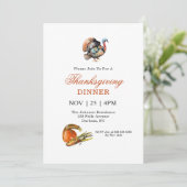 Thanksgiving van pompoen kaart (Staand voorkant)