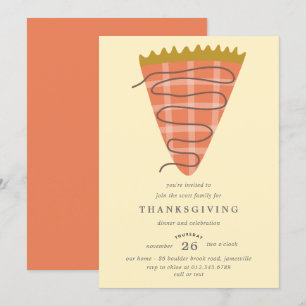 Thanksgiving van pompoen met pompoen kaart