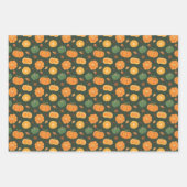Thanksgiving van pompoenen Halloween oranje Wrappi Inpakpapier Vel (Voorkant)