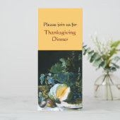 THANKSGIVING van PUMPKIN, FRUITS EN GLASSWARE Kaart (Staand voorkant)