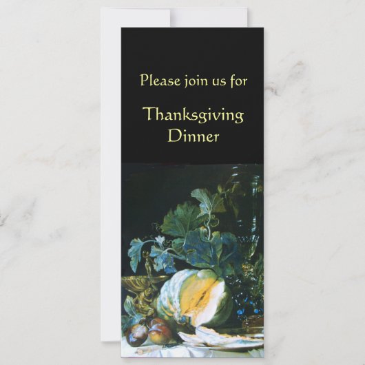 THANKSGIVING van PUMPKIN, FRUITS EN GLASSWARE Kaart (Voorkant)