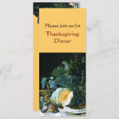 THANKSGIVING van PUMPKIN, FRUITS EN GLASSWARE Kaart (Voorkant / Achterkant)