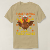 Thanksgiving van rubberen handschoenen in Turkije T-shirt (Design voorkant)