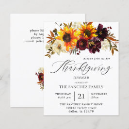 Thanksgiving van soonbloemen