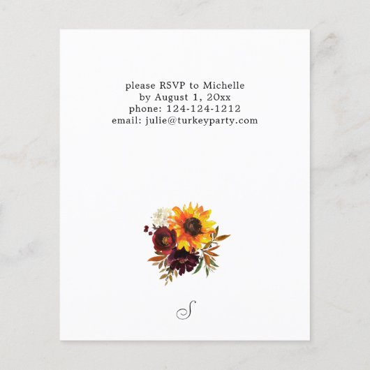 Thanksgiving van soonbloemen flyer (Achterkant)