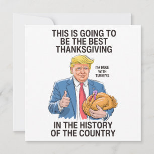 Thanksgiving van Trump Feestdagenkaart