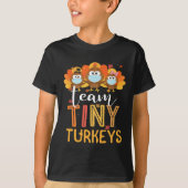 Thanksgiving van Turkije Kleine kalkoenen Verpleeg T-shirt (Voorkant)