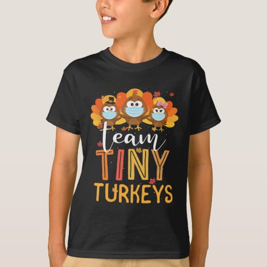 Thanksgiving van Turkije Kleine kalkoenen Verpleeg T-shirt (Voorkant)