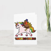 Thanksgiving van Unicorn in Turkije Kaart (Voorkant)