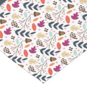 Thanksgiving van Vegan blauw met oranje tekst bloe Korte Tafelloper (Hoek)