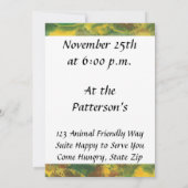 Thanksgiving van vegetarische herfst kaart (Achterkant)