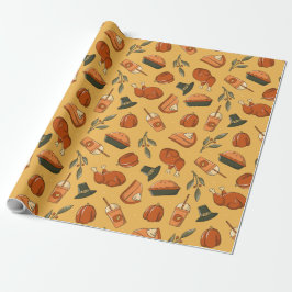 Thanksgiving van verpakkingspapier voor afdrukpa cadeaupapier