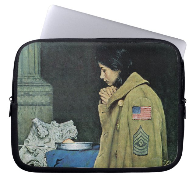 Thanksgiving van vluchtelingen laptop sleeve (Voorkant)
