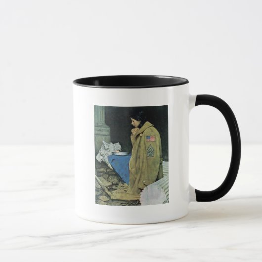 Thanksgiving van vluchtelingen mok (Rechts)