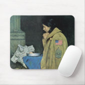 Thanksgiving van vluchtelingen muismat (Met muis)