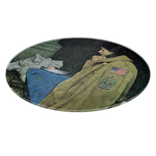 Thanksgiving van vluchtelingen snijplank (Hoek)