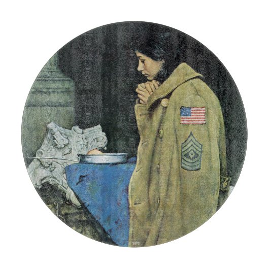 Thanksgiving van vluchtelingen snijplank (Voorkant)