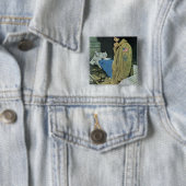 Thanksgiving van vluchtelingen vierkante button 5,1 cm (In situ)