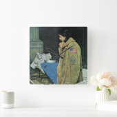 Thanksgiving van vluchtelingen vierkante klok (Huis)