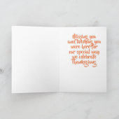 THANKSGIVING VAN VROUWEN VOOR DIENSTEN OF DIENSTEN FEESTDAGEN KAART (Binnen)