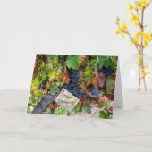 Thanksgiving van wijn Oogst Herfst wijngaard Kaart (Gele Bloem)