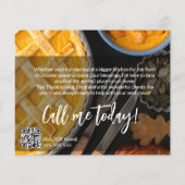 Thanksgiving Vastgoed Ansichtkaart, Laten we het v Flyer (Achterkant)