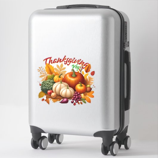 Thanksgiving Vegan Sticker (Koffer)