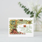  Thanksgiving verlichte begroeting Feestdagenkaart (Staand voorkant)