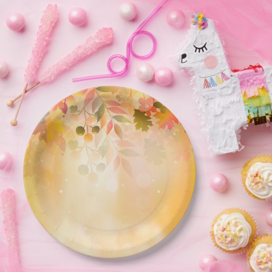 Thanksgiving verliest najaar papieren bordje (Feest)