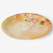 Thanksgiving verliest najaar papieren bordje (Gekanteld)