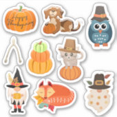 Thanksgiving verpakking 2 met 9 design- stickers (Voorkant)