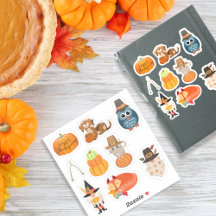 Thanksgiving verpakking 2 met 9 design- stickers